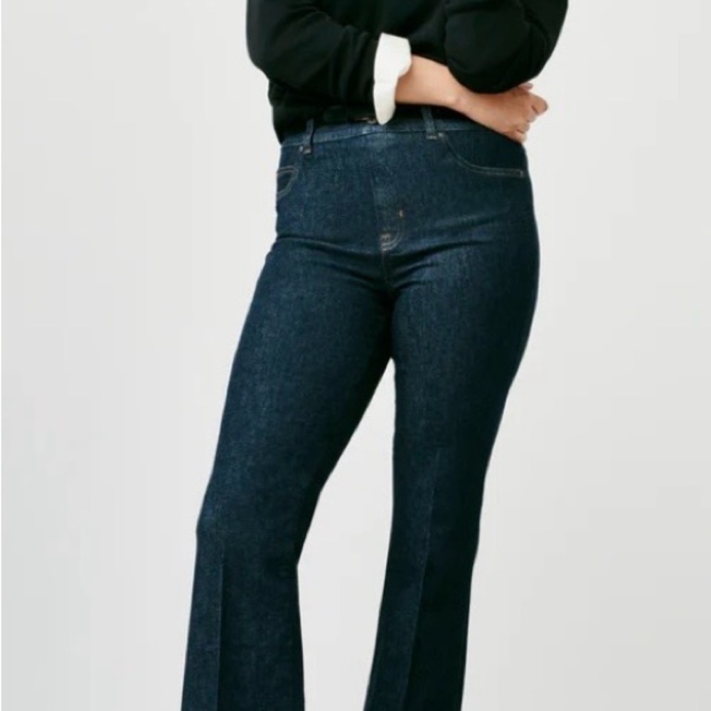 SPANX Dark Indigo Flare Jeans